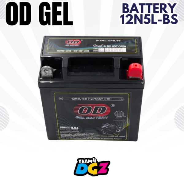 OD Battery Motorcycle 12N5L-BS